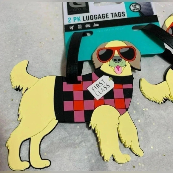 NEW  FRENCH DOG G FORCE LUGGAGE TAG - Picture 2 of 4